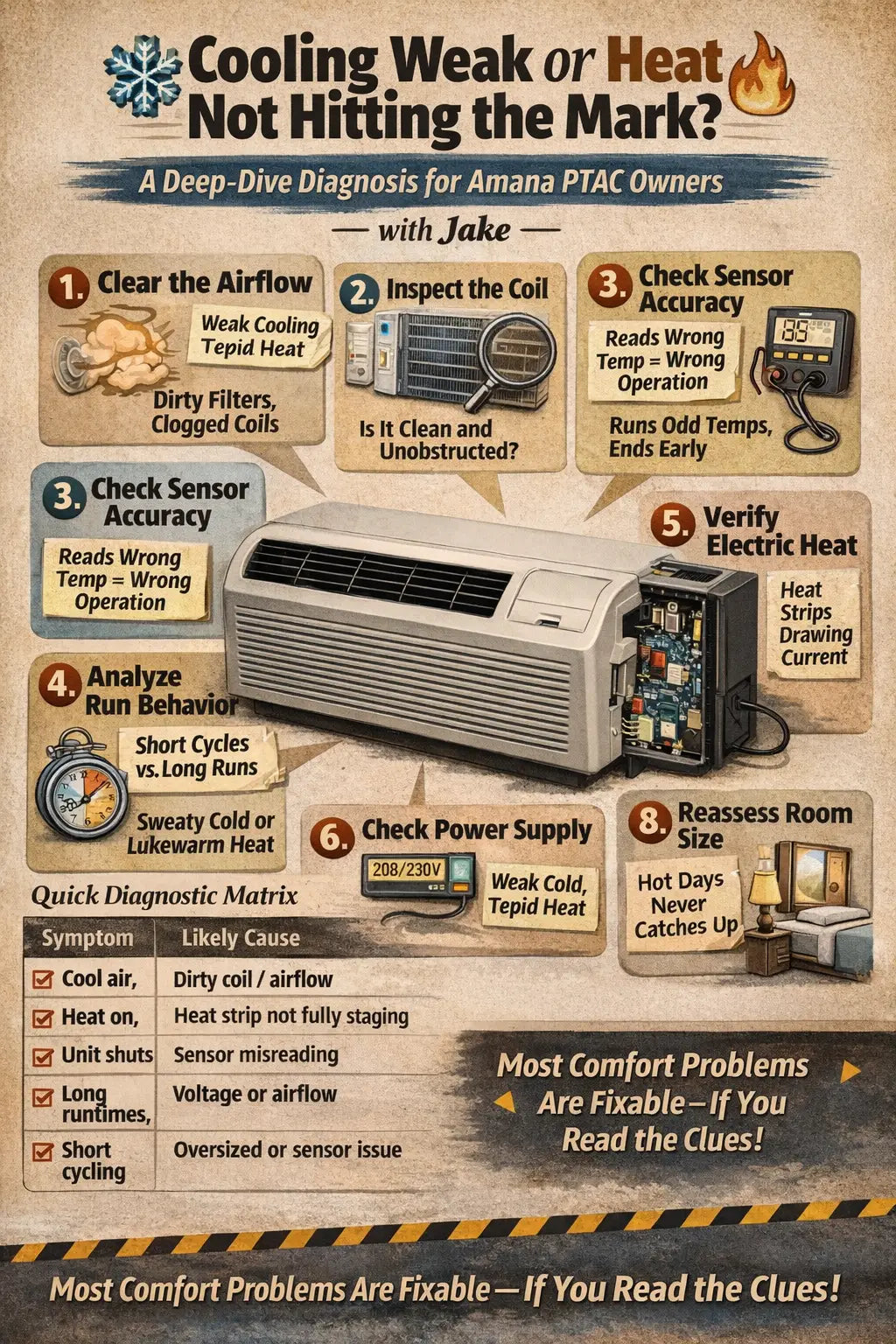 Cooling Weak or Heat Not Hitting the Mark? Deep-Dive Diagnosis for Amana Owners