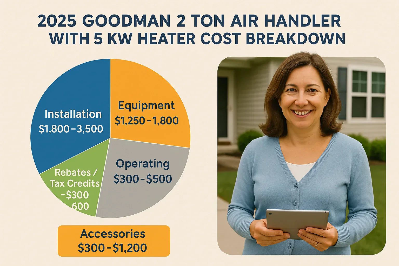 Cost Breakdown How Much Does a 2 Ton Goodman Air Handler with 5 kW Heater Really Cost in 2025