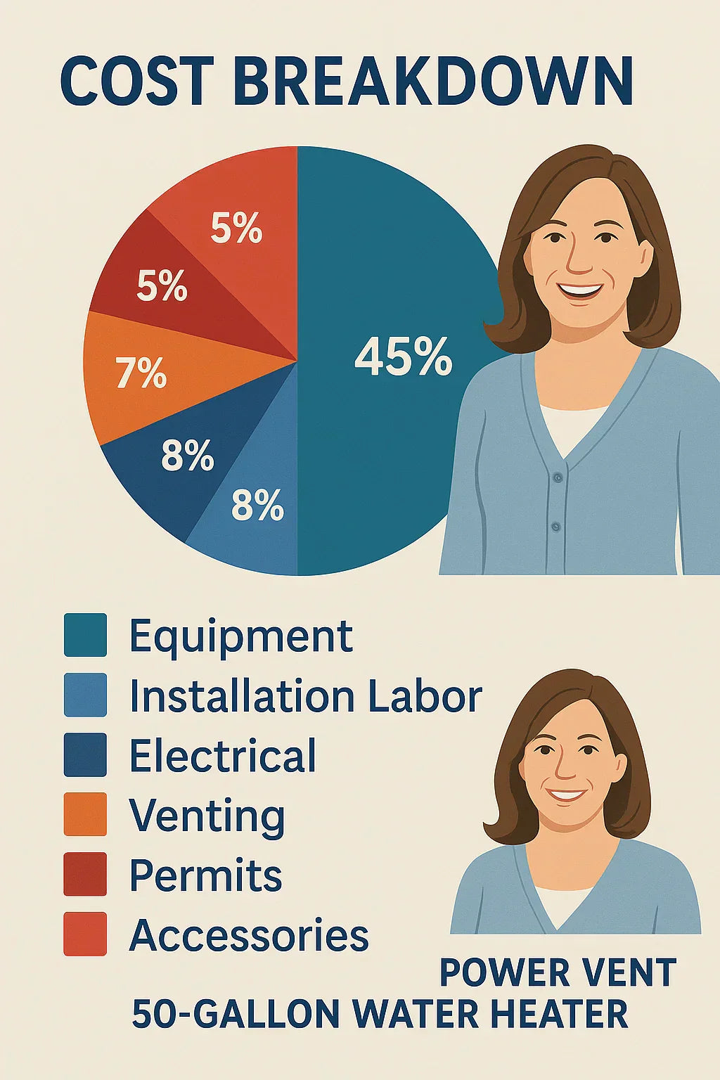 Cost Breakdown How Much Does a Power Vent 50-Gallon Gas Water Heater Really Cost