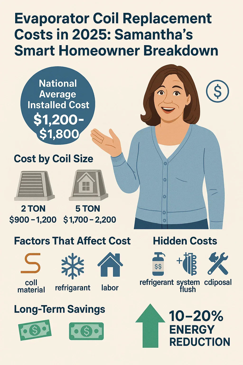 Cost Breakdown — How Much Does an Evaporator Coil Replacement Really Cost in 2025?