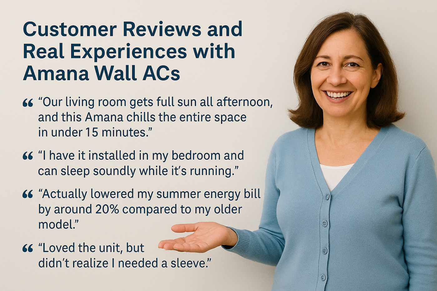 Customer Reviews and Real Experiences with Amana Wall ACs