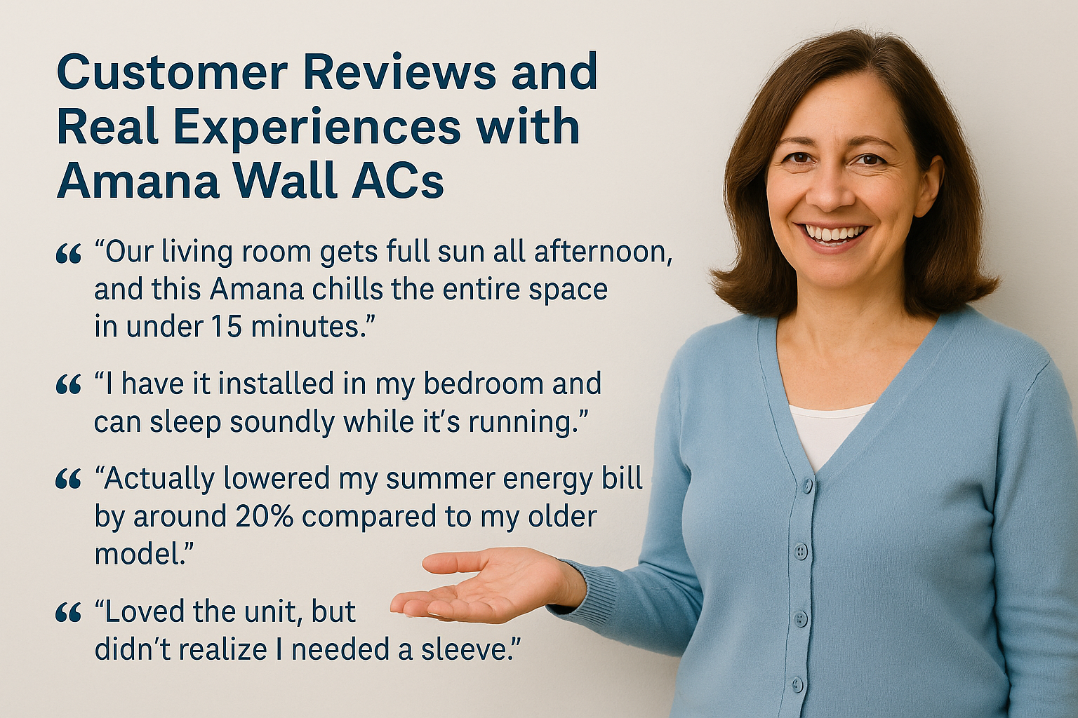 Customer Reviews and Real Experiences with Amana Wall ACs