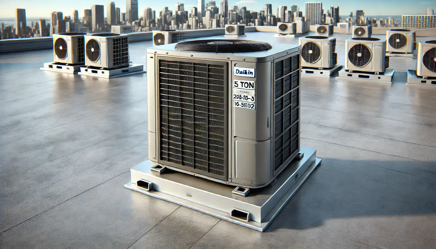 Overview of the Daikin 5 Ton 208/230-3-60V 16.2 SEER2 Light Commercial Packaged Air Conditioner - DRC0603D000001S