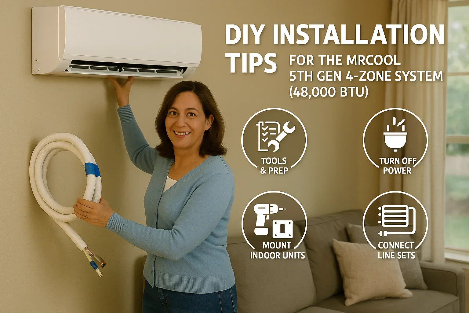 DIY Installation Tips for the MRCOOL 5th Gen 4-Zone System (48,000 BTU)