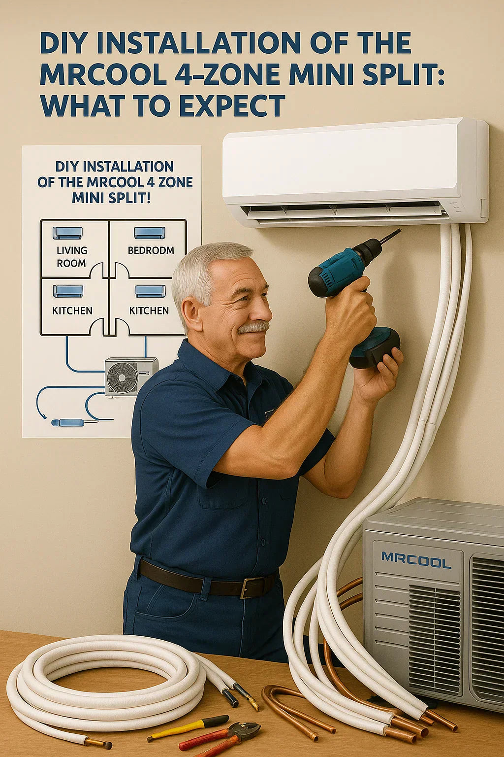 DIY Installation of the MRCOOL 4-Zone Mini Split: What to Expect
