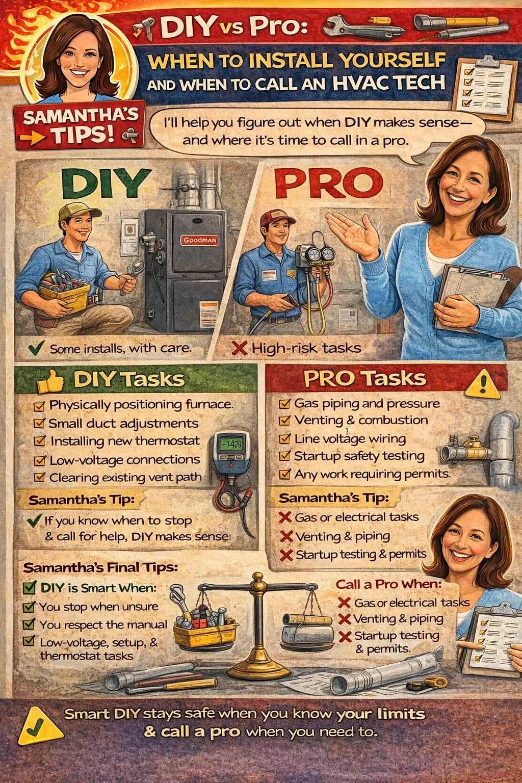 DIY vs Pro: When to Install Yourself and When to Call an HVAC Tech