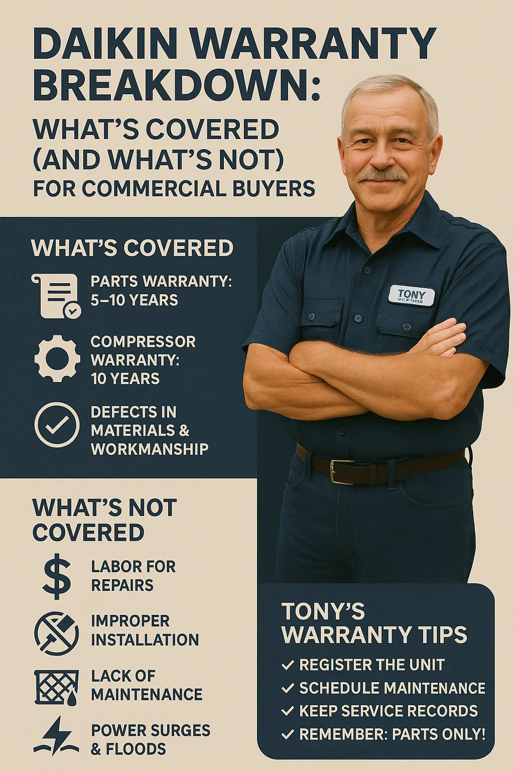 Daikin Warranty Breakdown What’s Covered (and What’s Not) for Commercial Buyers