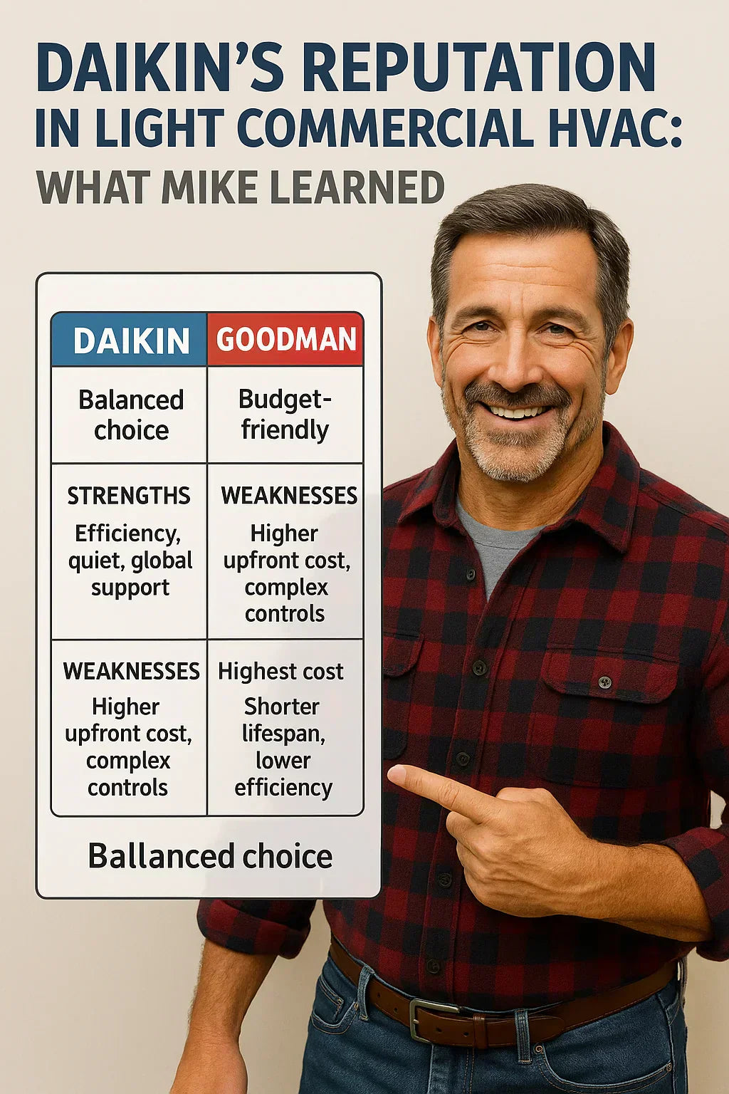 Daikin’s Reputation in Light Commercial HVAC: What Mike Learned