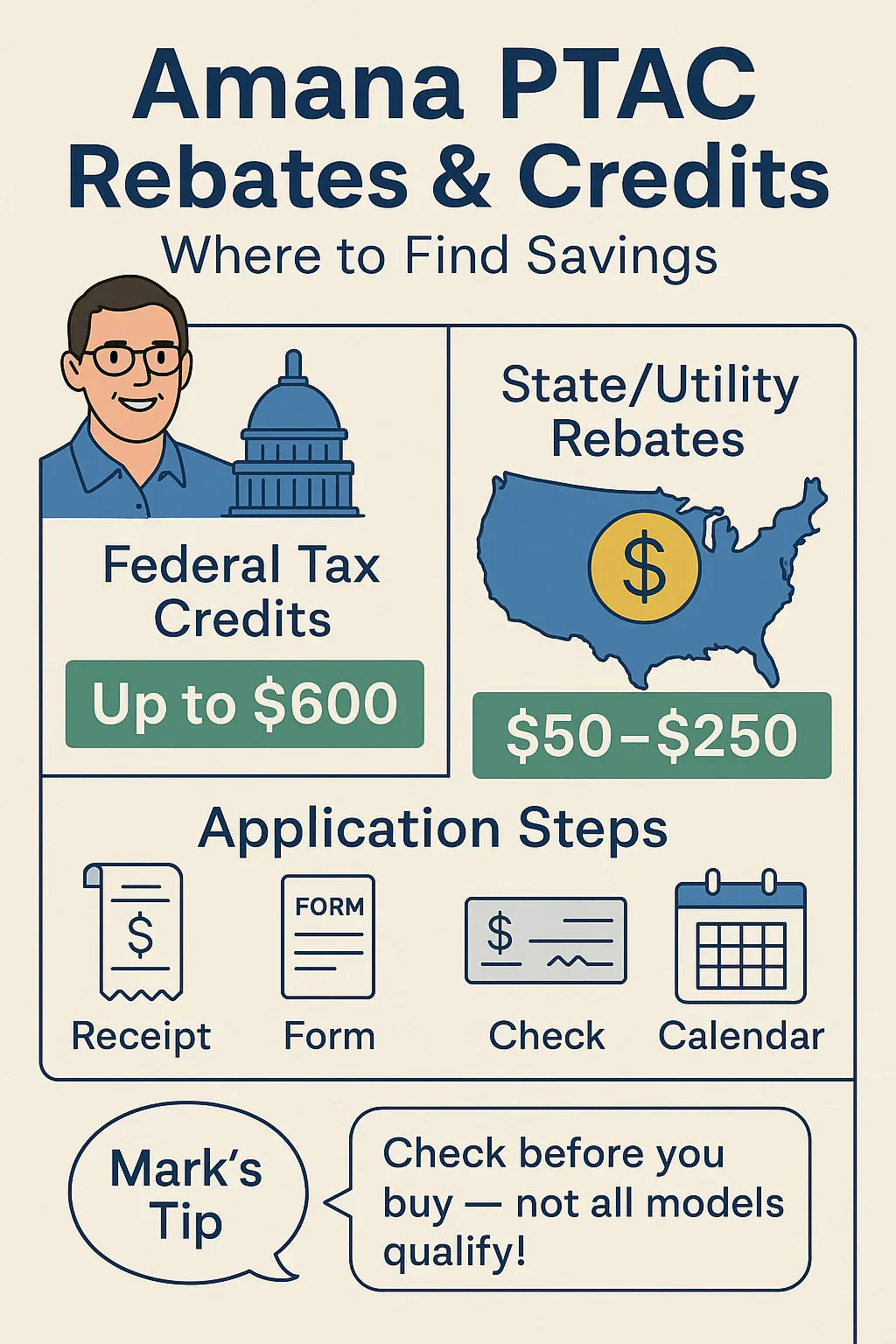 Do Amana PTAC Units Qualify for Energy Rebates or Tax Credits in 2025