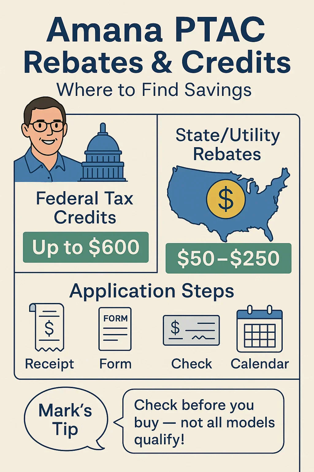 Do Amana PTAC Units Qualify for Energy Rebates or Tax Credits in 2025?