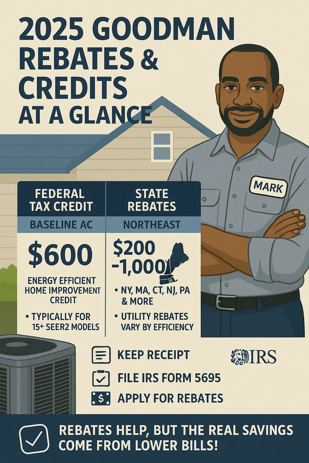 Do Goodman 2.5 Ton Systems Qualify for Energy Rebates or Tax Credits in 2025