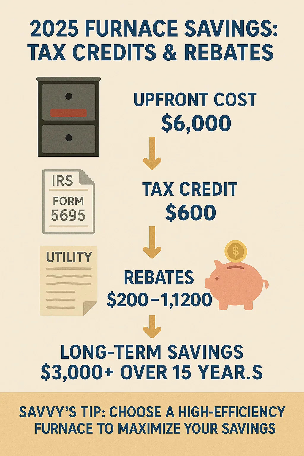 Do High-Efficiency Gas Furnaces Qualify for Tax Credits or Rebates in 2025?
