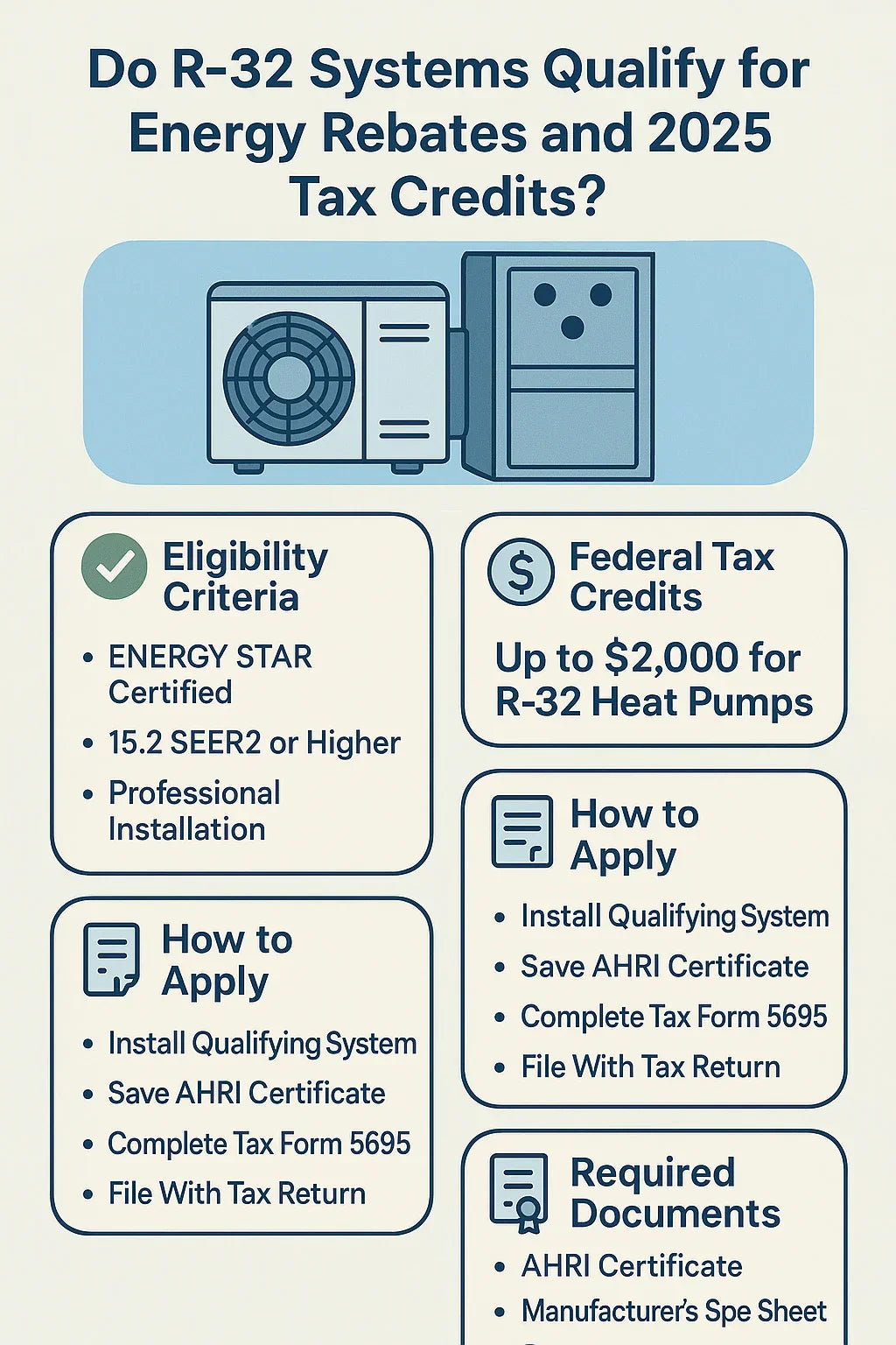 Do R-32 Systems Qualify for Energy Rebates and 2025 Tax Credits