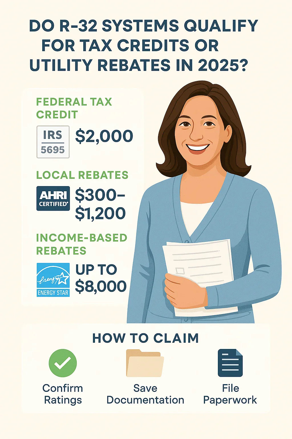 Do R-32 Systems Qualify for Tax Credits or Utility Rebates in 2025