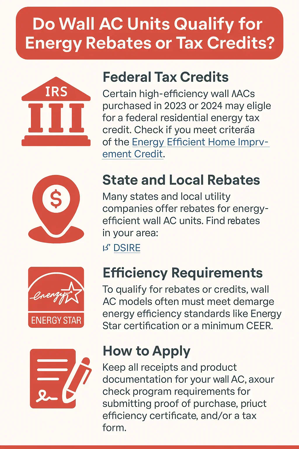 Do Wall AC Units Qualify for Energy Rebates or Tax Credits?