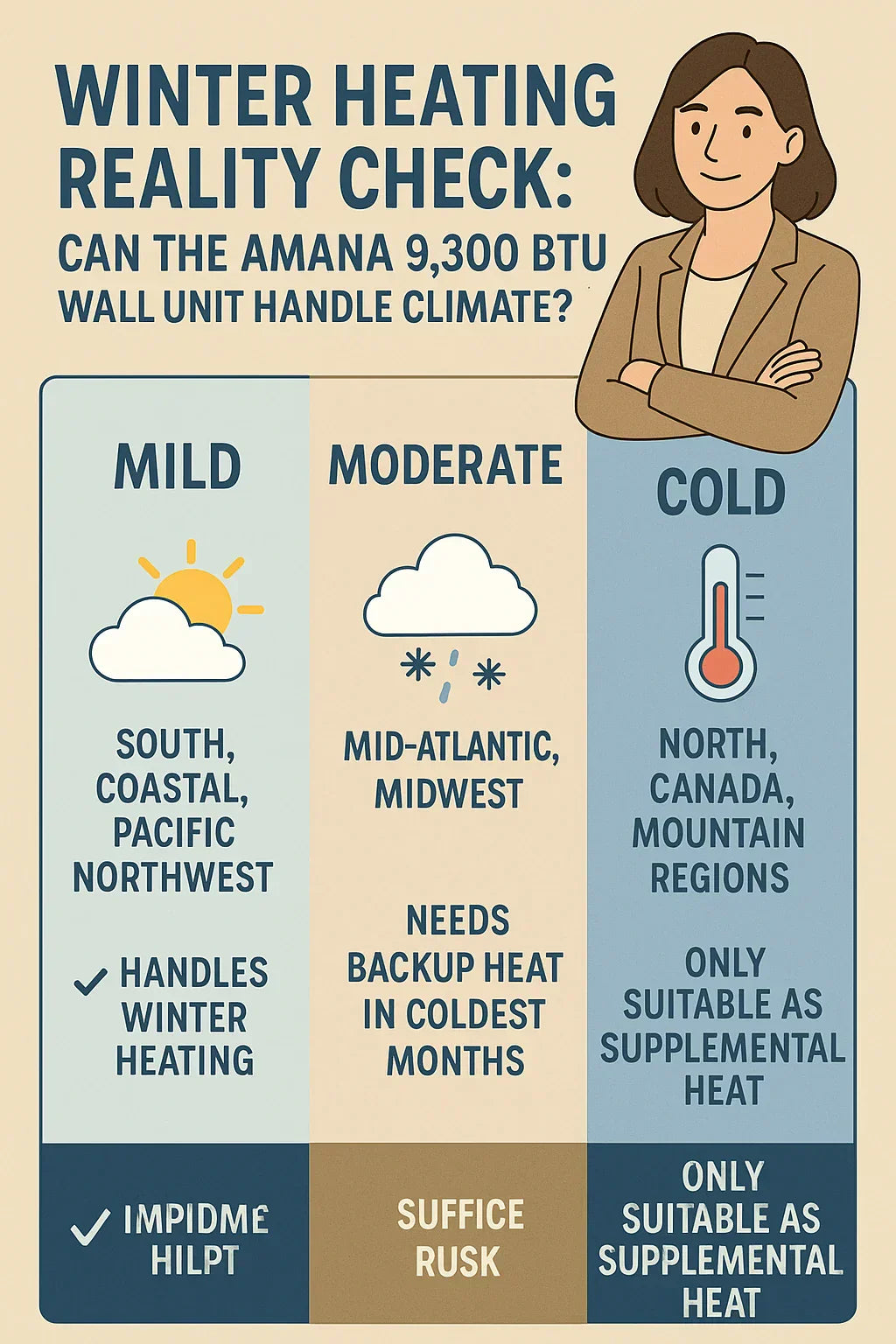 Do Wall Units Like the Amana 9,300 BTU Work in Winter Heating Performance Explained