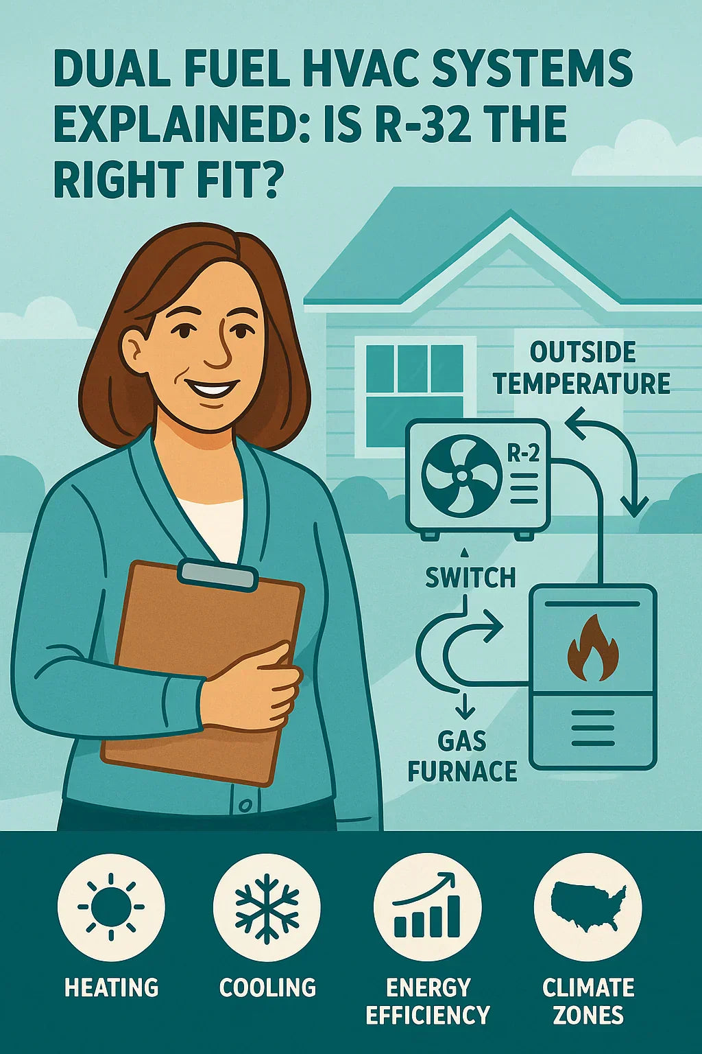 Dual Fuel HVAC Systems Explained: Is R-32 the Right Fit?