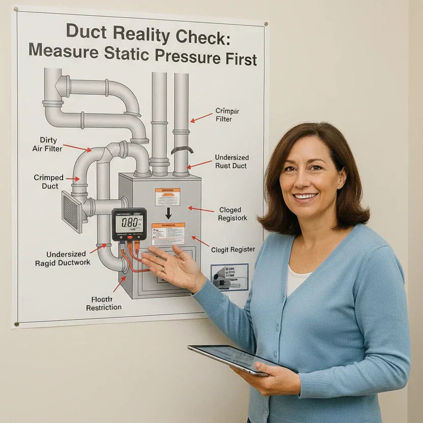 Duct Reality Check Why You Can’t Size a Furnace Until You Measure Static Pressure