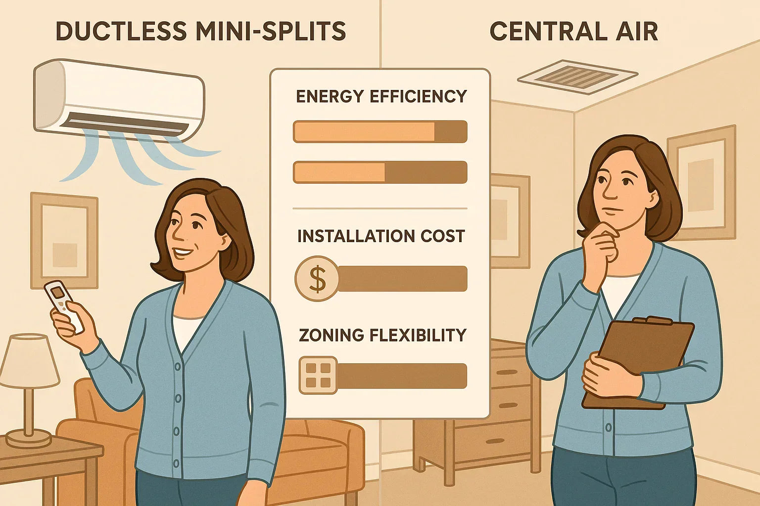 Ductless Mini-Splits vs. Central Air Which Is Better for Your Needs