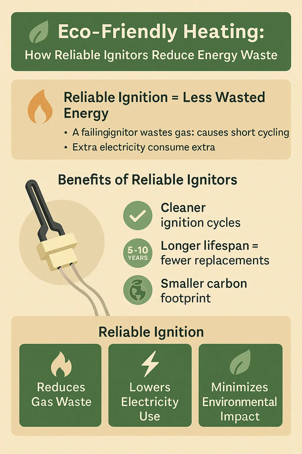 Eco-Friendly Heating How Reliable Ignitors Reduce Energy Waste