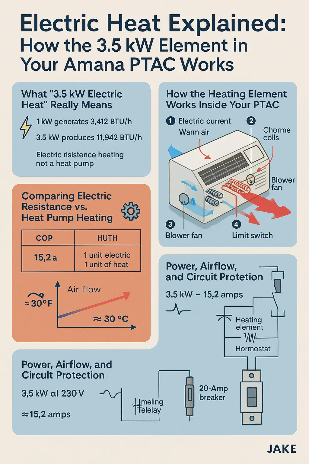 Electric Heat Explained How the 3.5 kW Element in Your Amana PTAC Works