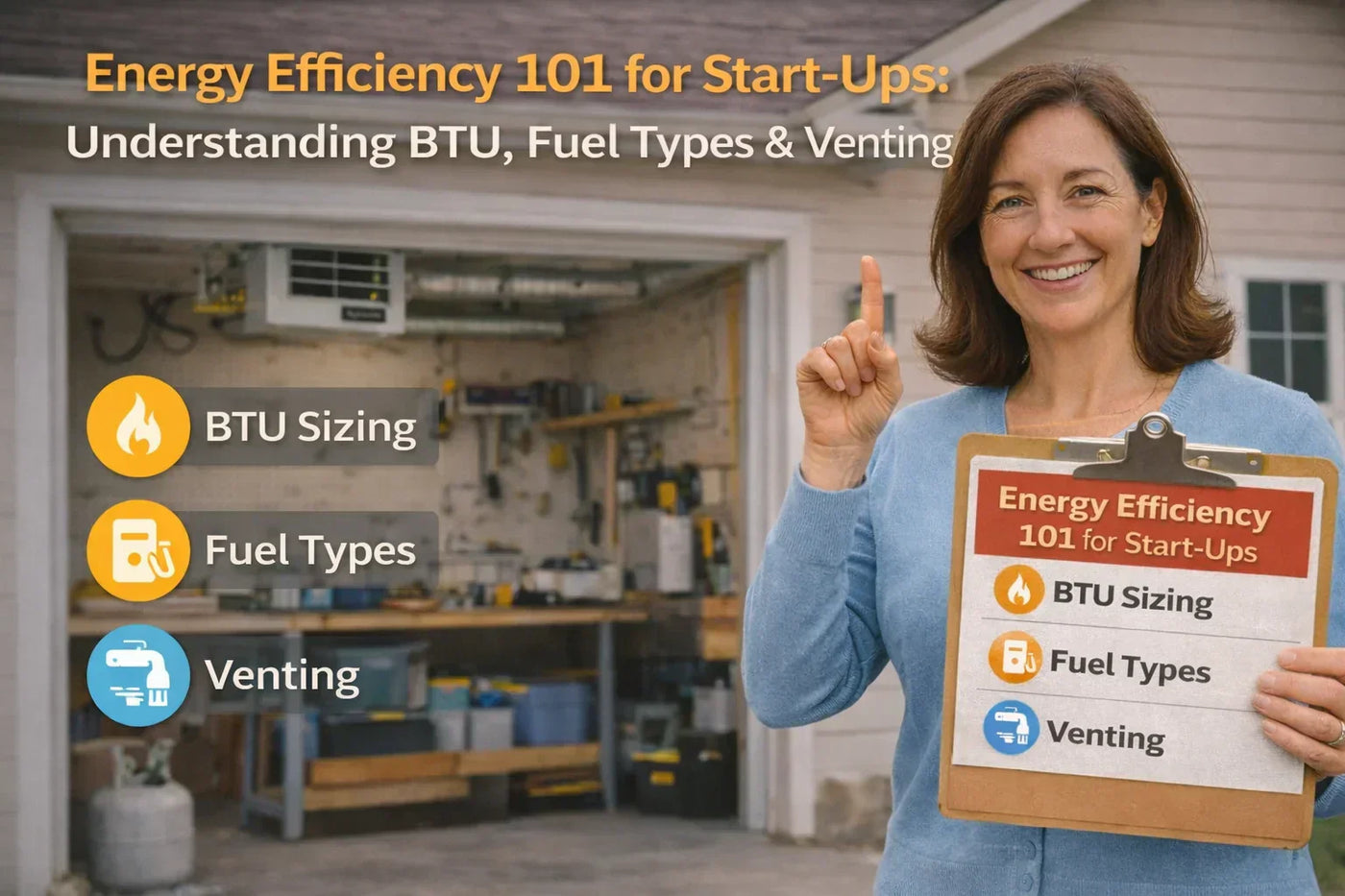 Energy Efficiency 101 for Start-Ups: Understanding BTU, Fuel Types & Venting