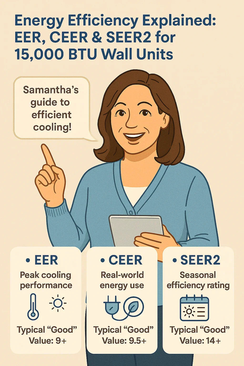Energy Efficiency Explained: EER, CEER & SEER2 for 15,000 BTU Wall Units