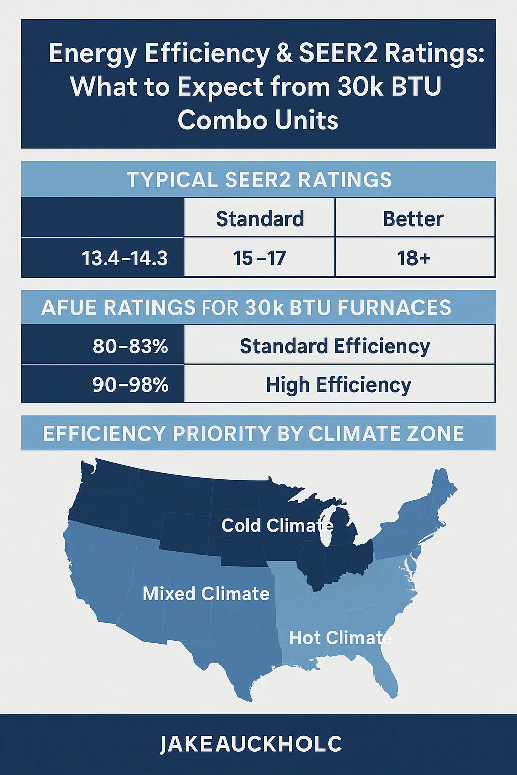 Energy Efficiency & SEER2 Ratings: What to Expect from 30k BTU Combo Units