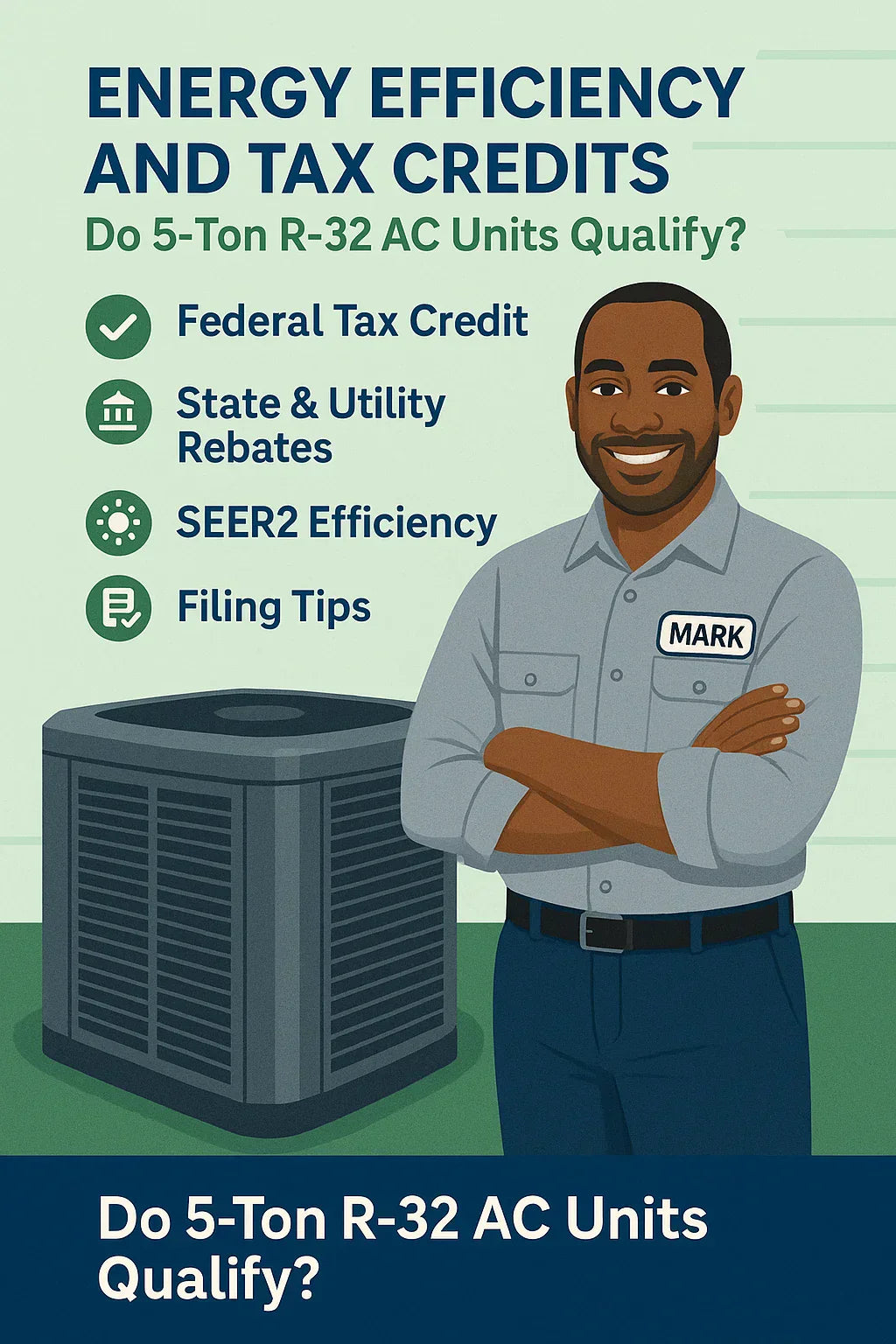 Energy Efficiency and Tax Credits: Do 5-Ton R-32 AC Units Qualify?