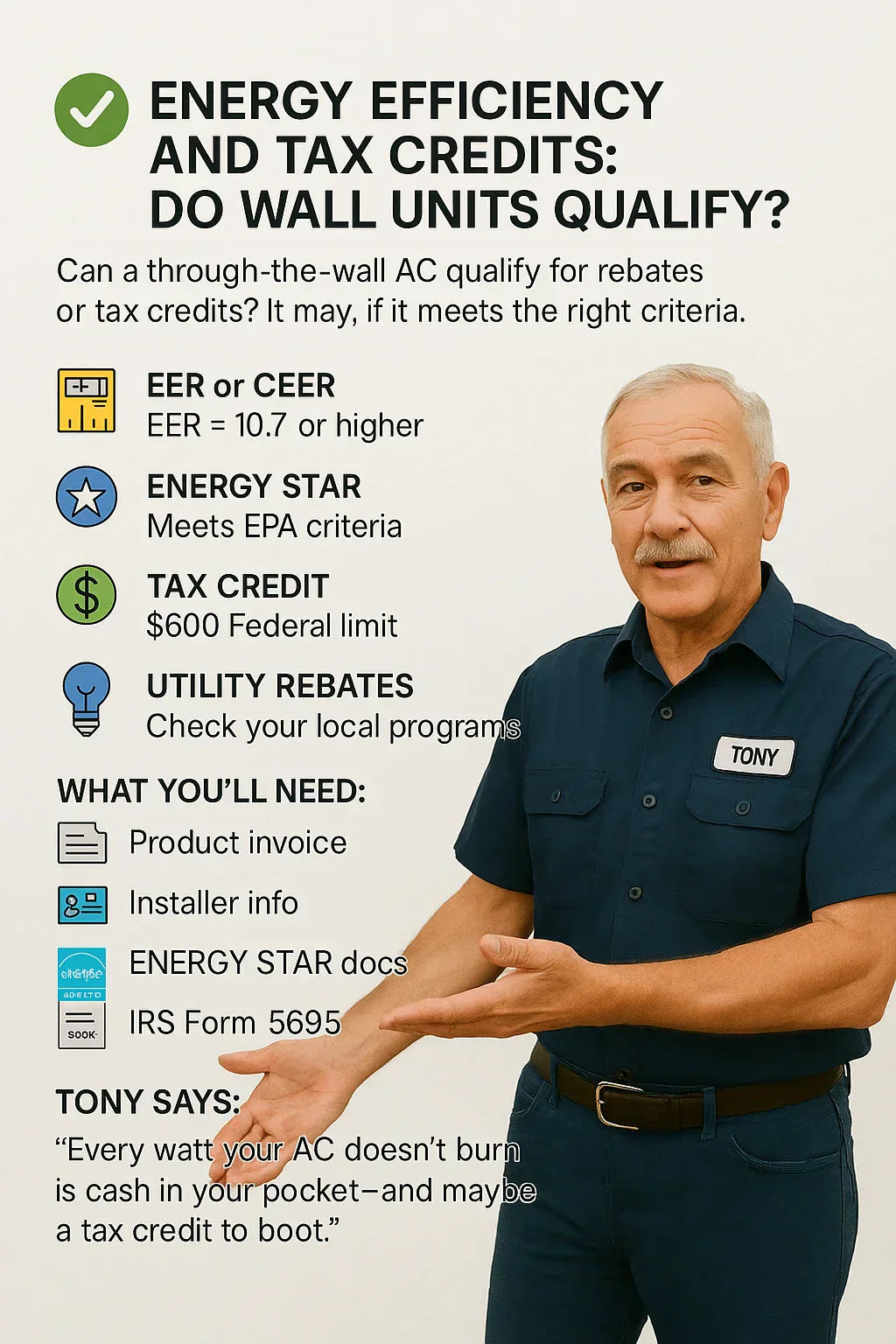 Energy Efficiency and Tax Credits: Do Wall Units Qualify?