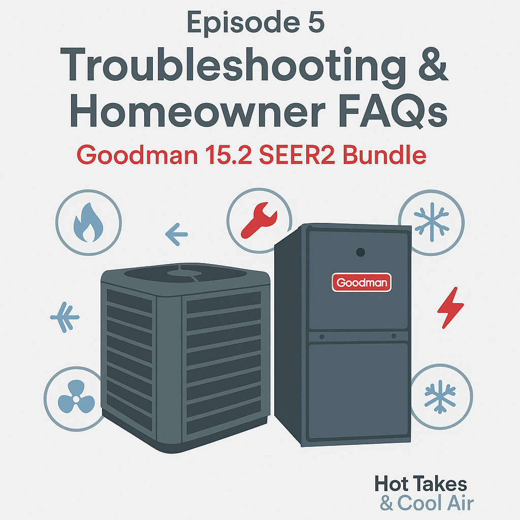 Episode 5 Troubleshooting & Homeowner FAQs: The Goodman 15.2 SEER2 + 92% Furnace Bundle Hub