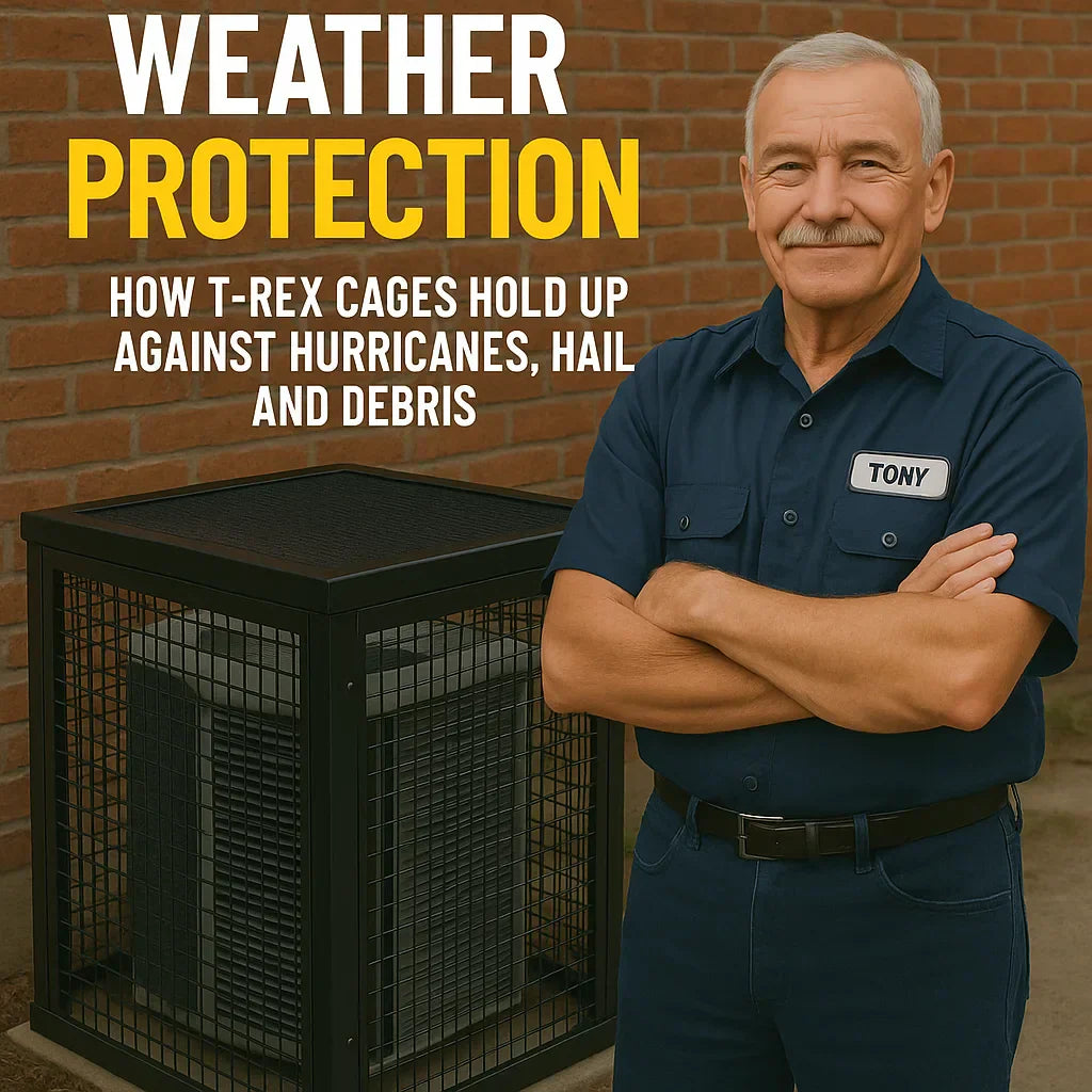 Extreme Weather Protection How T-Rex Cages Hold Up Against Hurricanes, Hail, and Debris