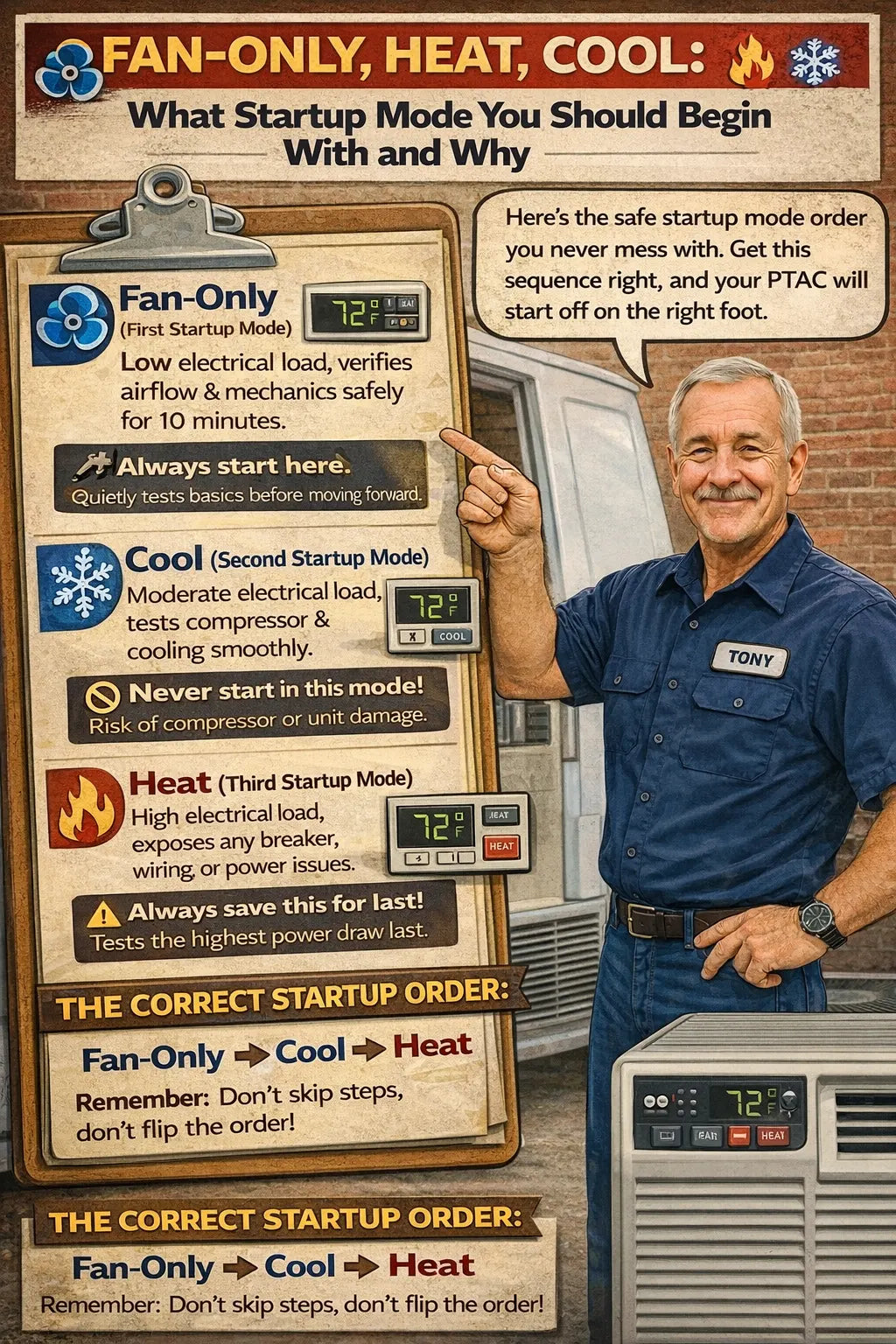 Fan-Only, Heat, Cool: What Startup Mode You Should Begin With and Why