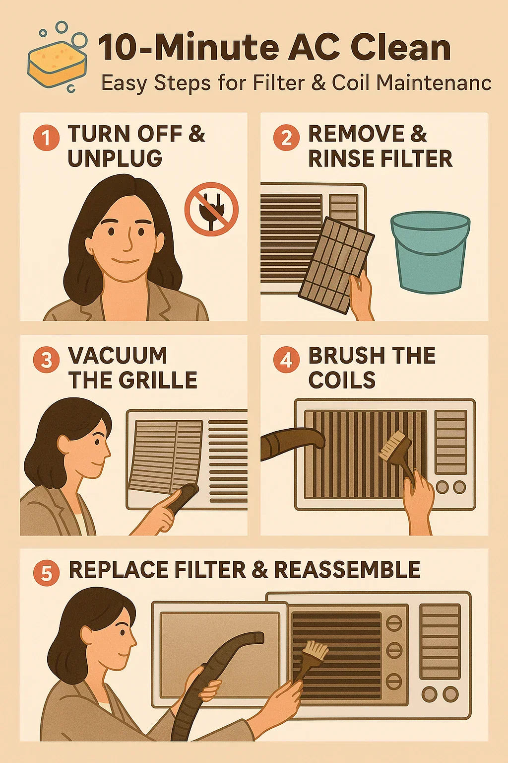 Filter Fixes & Coil Care — Easy Maintenance You Can Do in Under 10 Minutes
