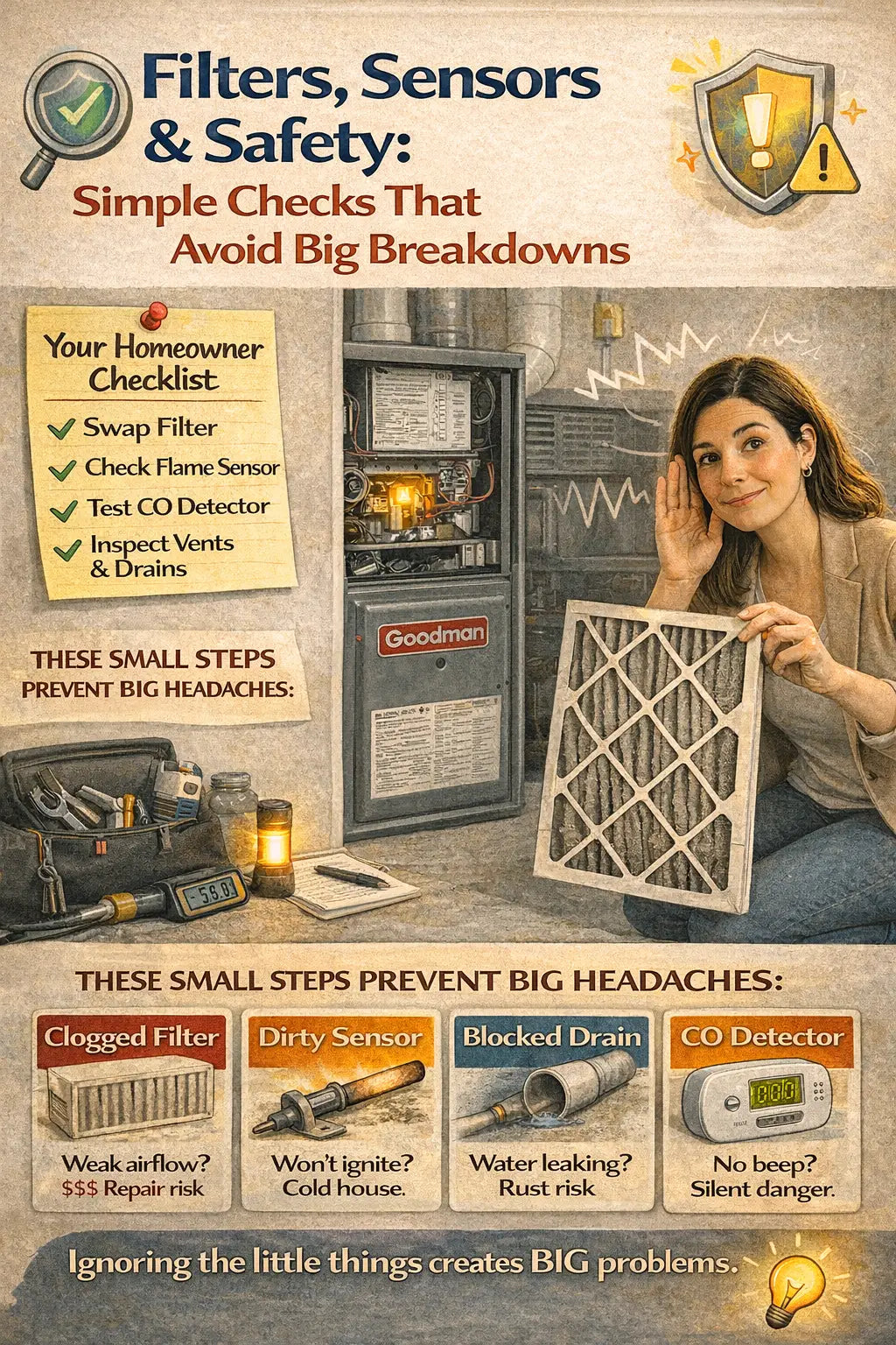 Filters, Sensors & Safety Simple Checks That Avoid Big Breakdowns