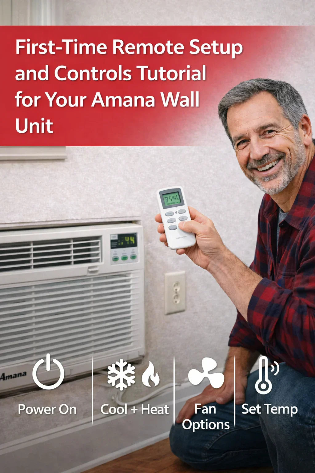 First-Time Remote Setup and Controls Tutorial for Your Amana Wall Unit