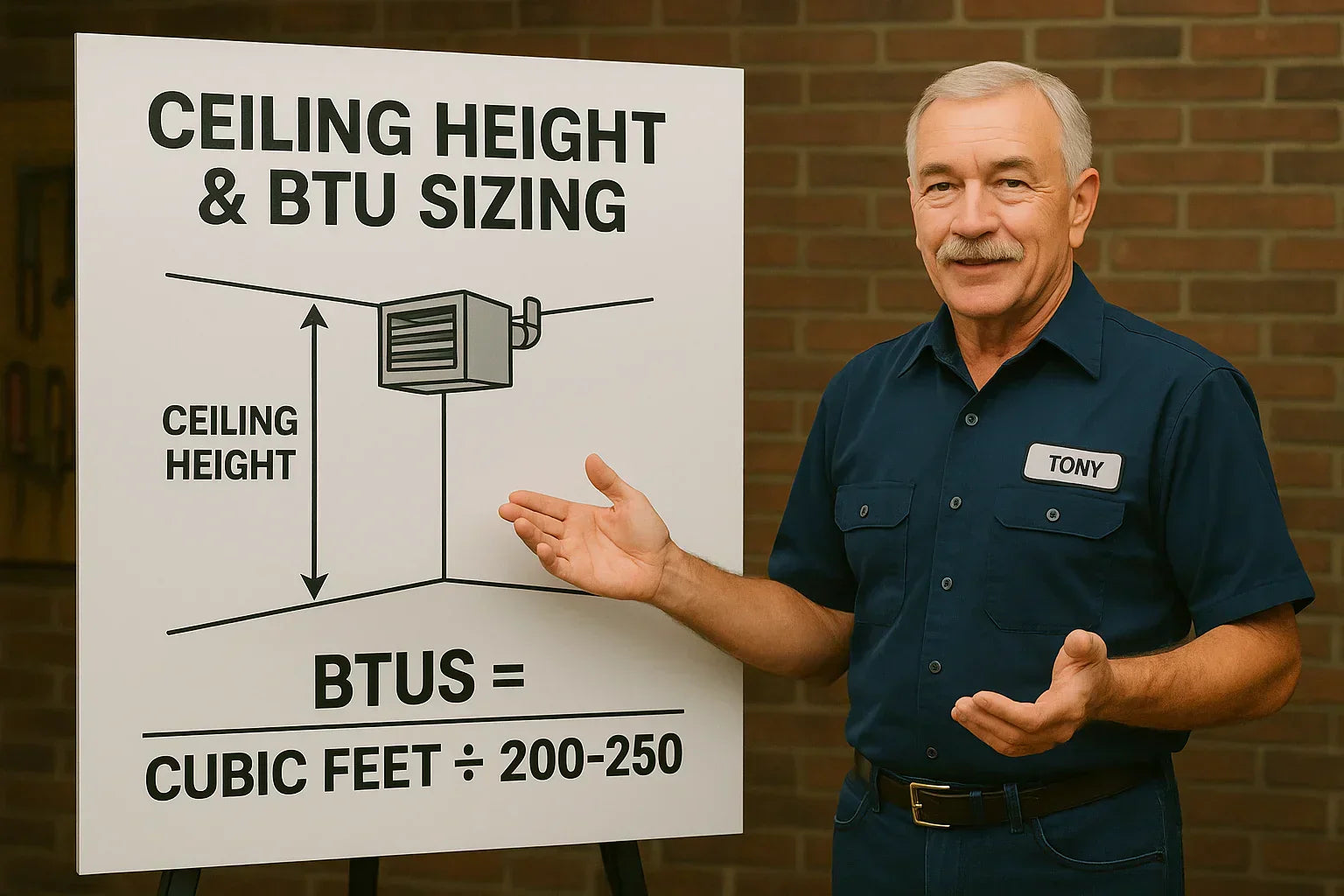 Forget Square Footage — Why Ceiling Height Matters More Than BTUs in Unit Heater Sizing