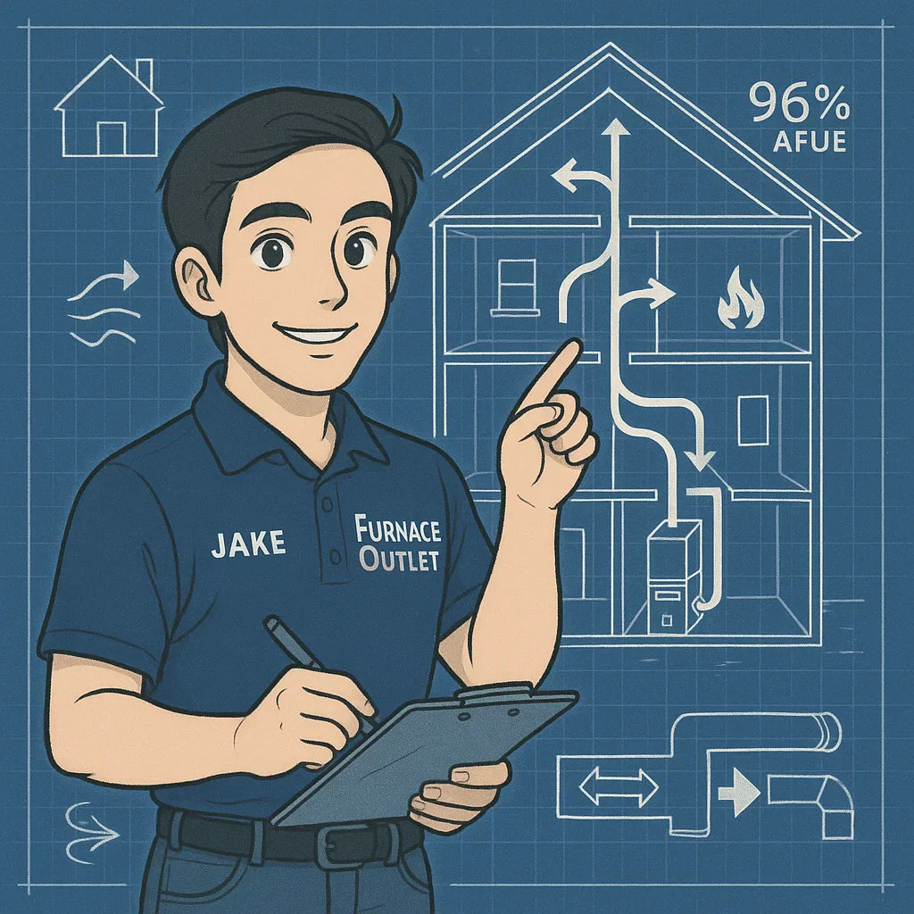From Basement to Attic: How Jake Designs a Full-Home Airflow Path for 96% AFUE Furnaces