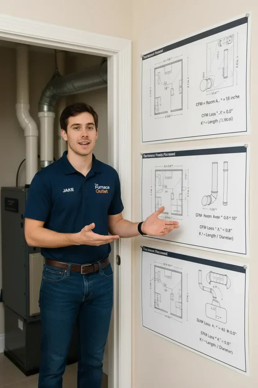 Furnace Location Math: Why Jake’s Install Layout Starts at the Utility Room Door