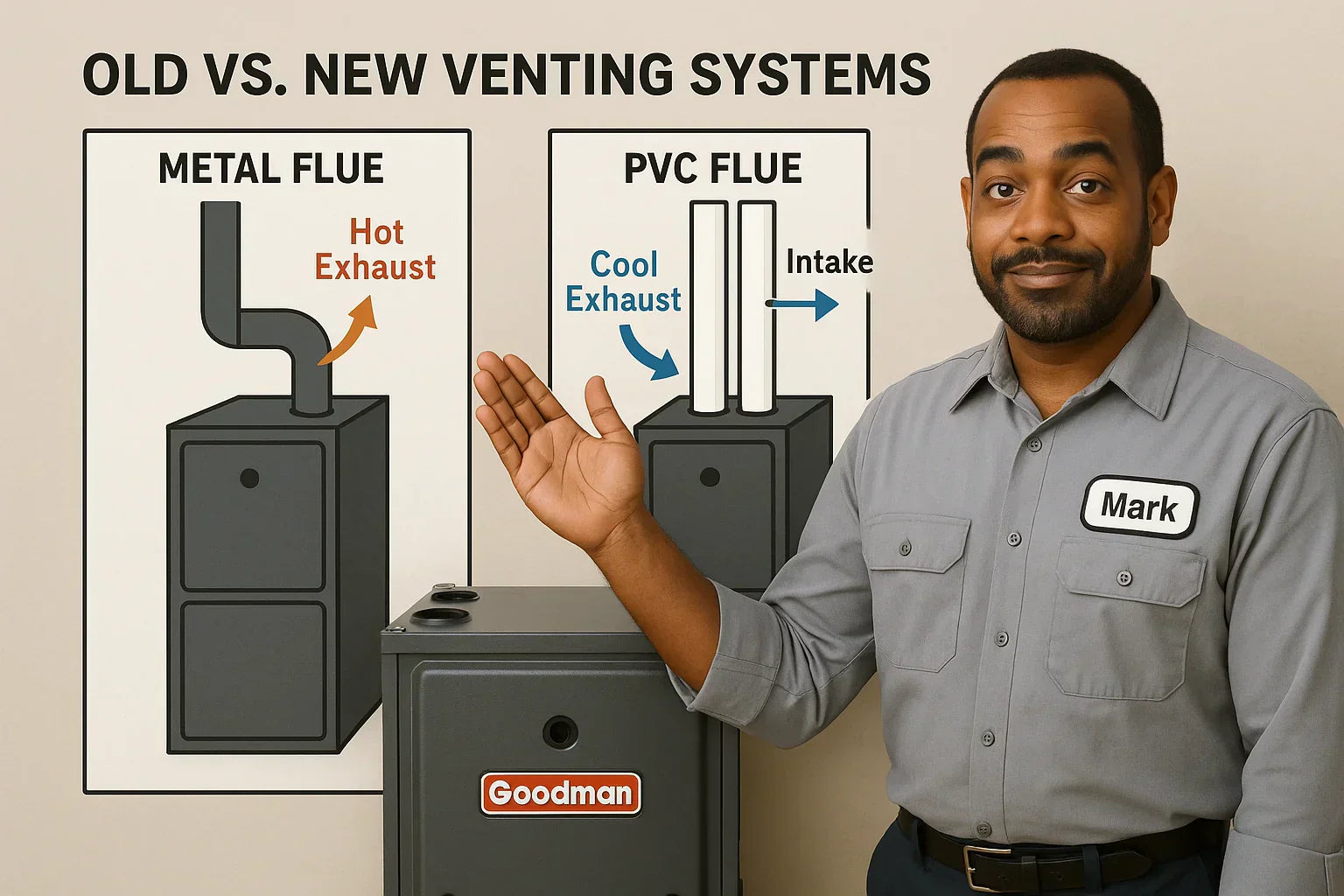 Gas Furnace Venting 101: Understanding PVC vs. Metal Flue Systems