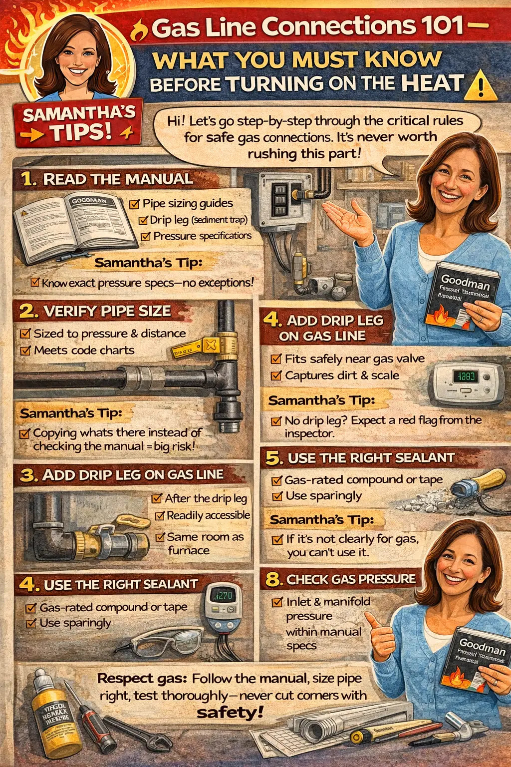 Gas Line Connections 101 — What You Must Know Before Turning On the Heat