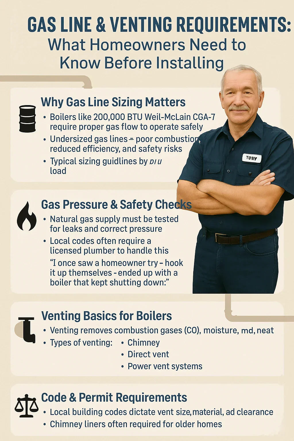 Gas Line & Venting Requirements: What Homeowners Need to Know Before Installing