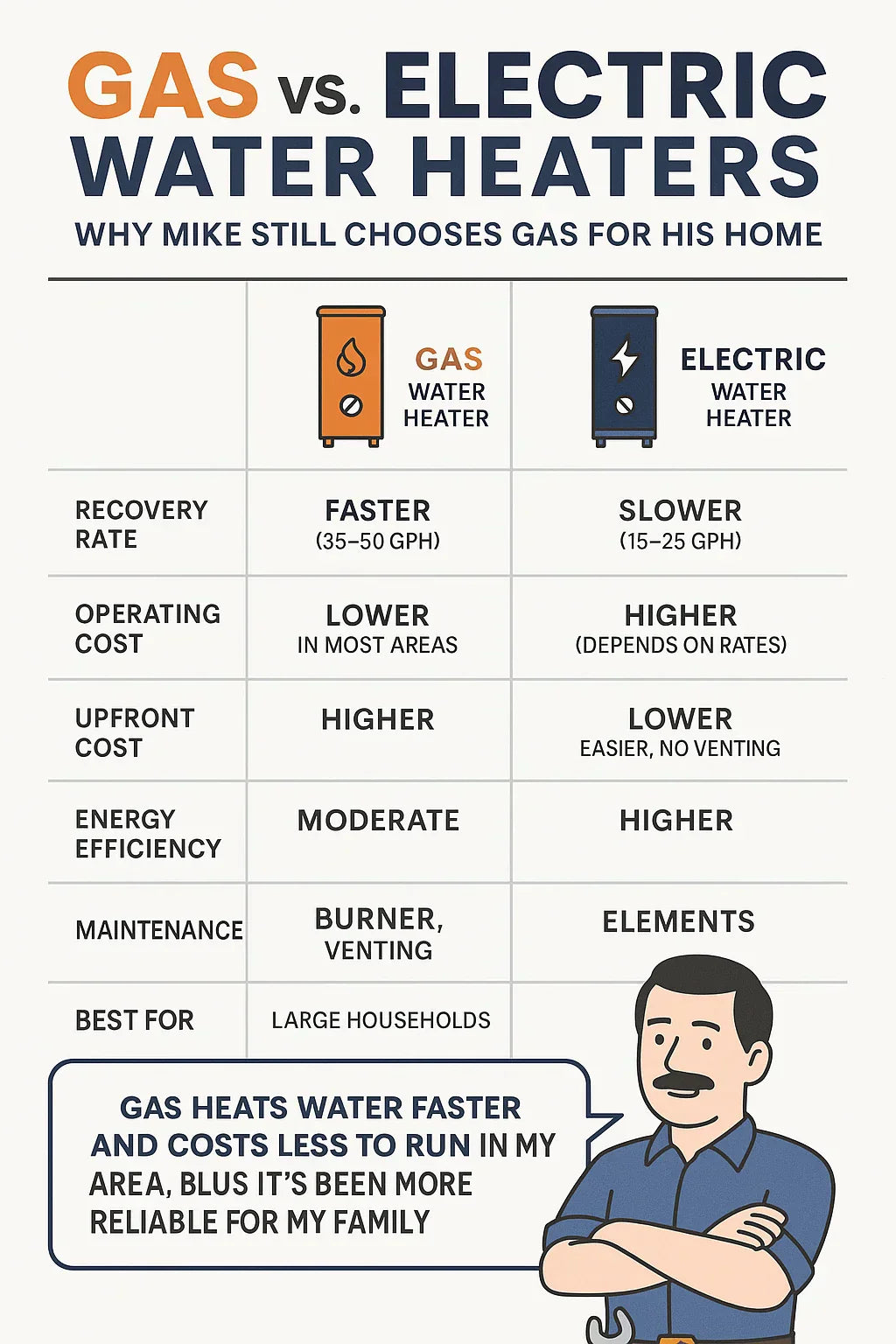 Gas vs. Electric Water Heaters: Why Mike Still Chooses Gas for His Home