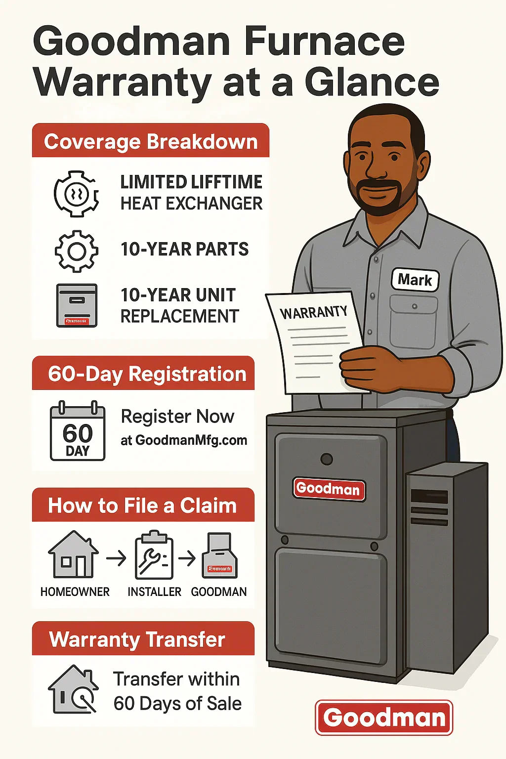 Goodman Furnace Warranty & Registration Guide: What’s Covered and How to File