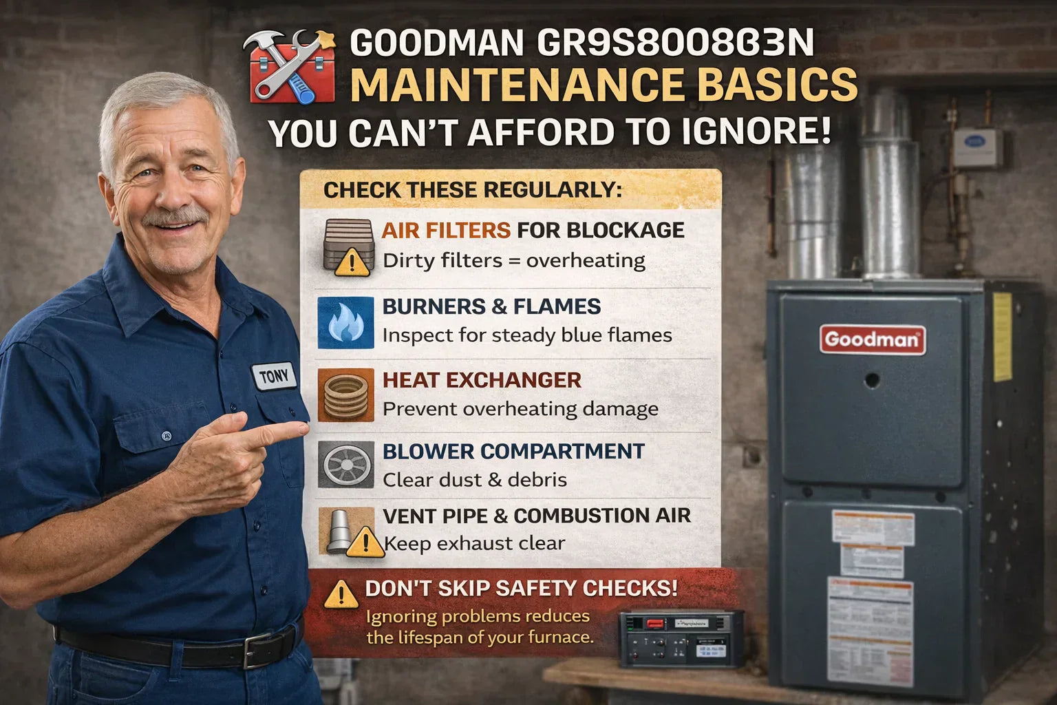 Goodman GR9S800803BN Maintenance Basics You Can’t Afford to Ignore