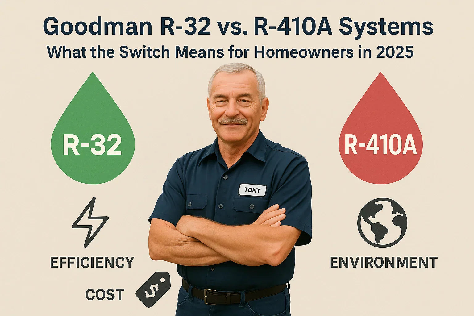 Goodman R-32 vs. R-410A Systems What the Switch Means for Homeowners in 2025