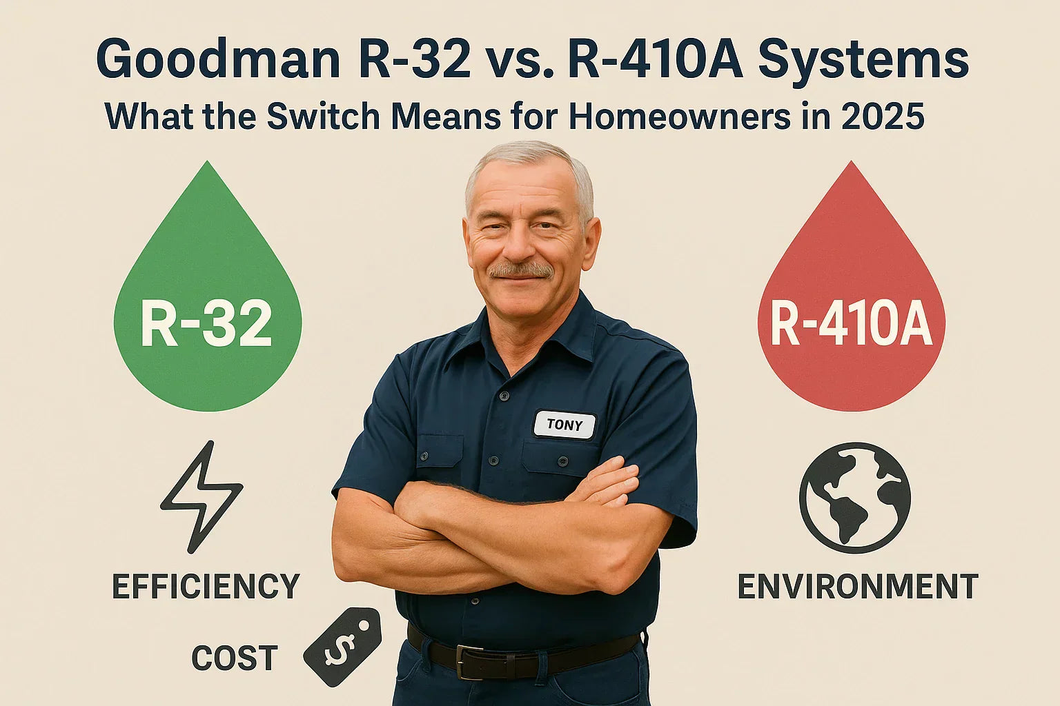 Goodman R-32 vs. R-410A Systems: What the Switch Means for Homeowners in 2025