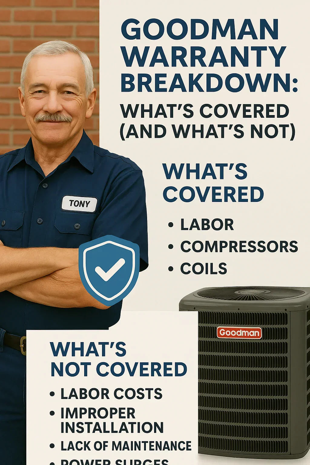 Goodman Warranty Breakdown: What’s Covered (and What’s Not)