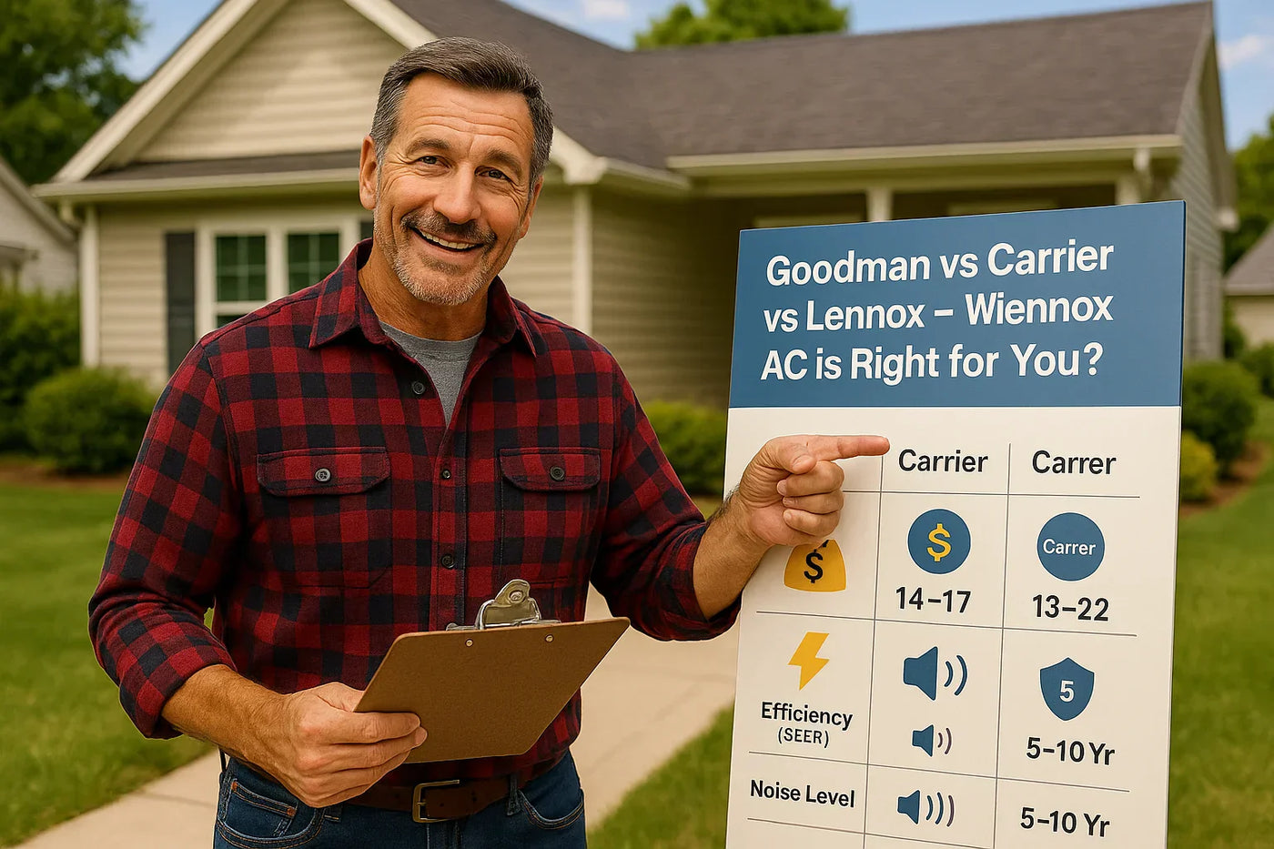 Goodman vs Carrier vs Lennox — Best 2 Ton AC in 2025? : By Mike Sanders — The HVAC Guy Next Door