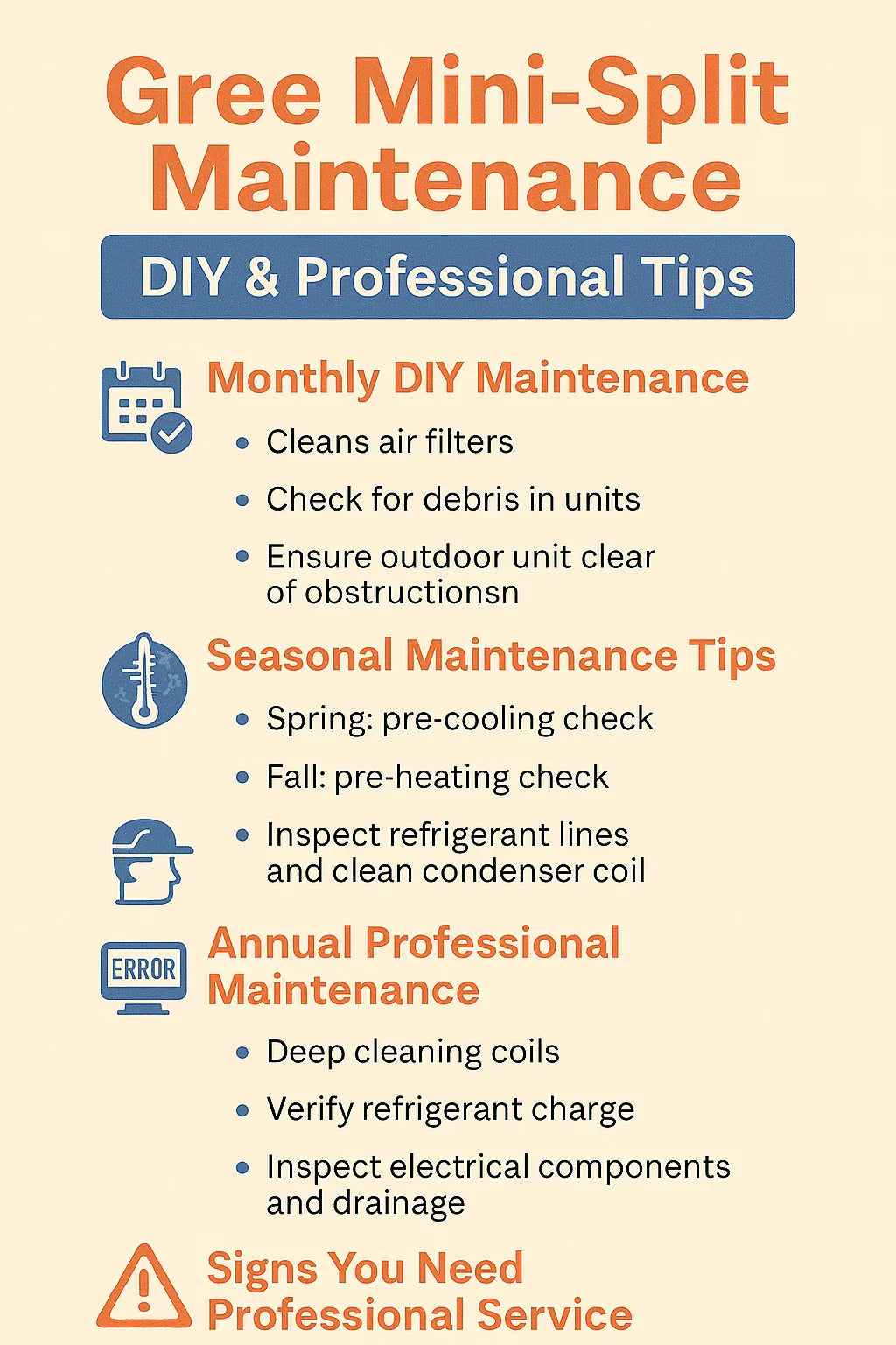 Gree Mini-Split Maintenance: DIY & Professional Tips